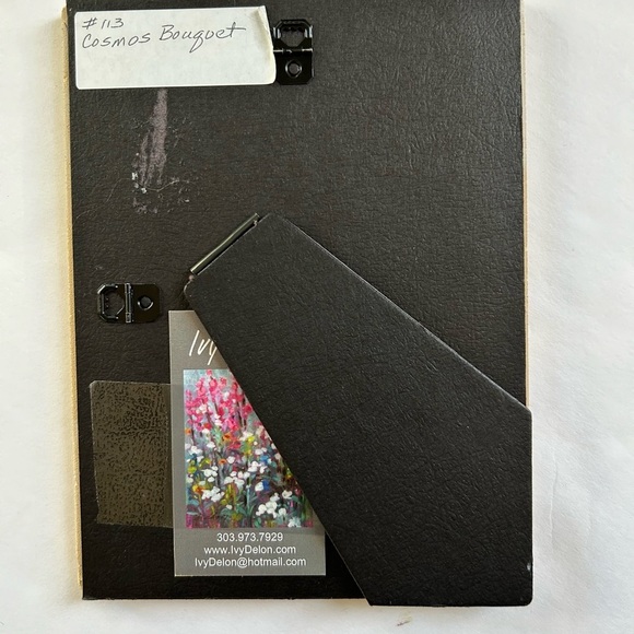 COSMOS Bouquet Floral Art Tile, Home Decor - Picture 2 of 6